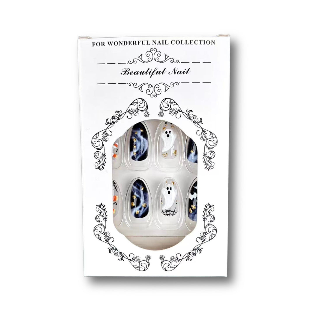 Halloween-Themed Press-On Nail Art Set 1790745925