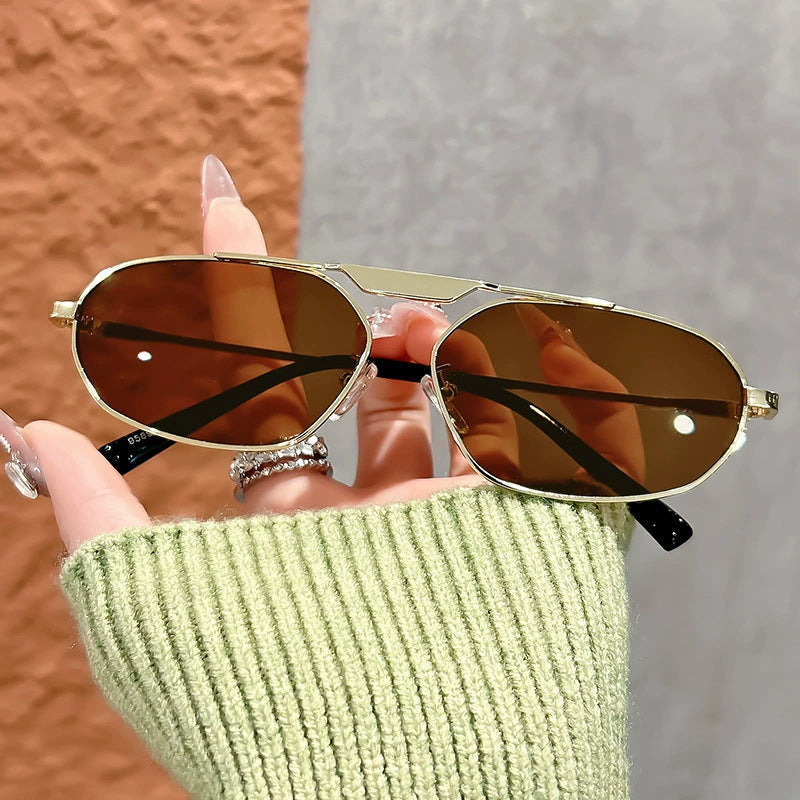 Ladies fashionable sunglasses in elegant polygon design Stornfield