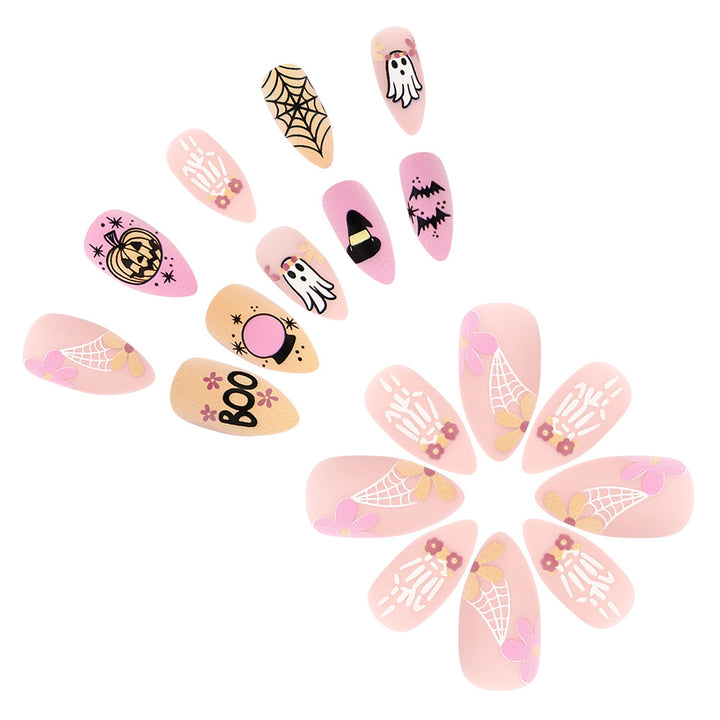Halloween-Themed Press-On Nail Art Kit Stornfield