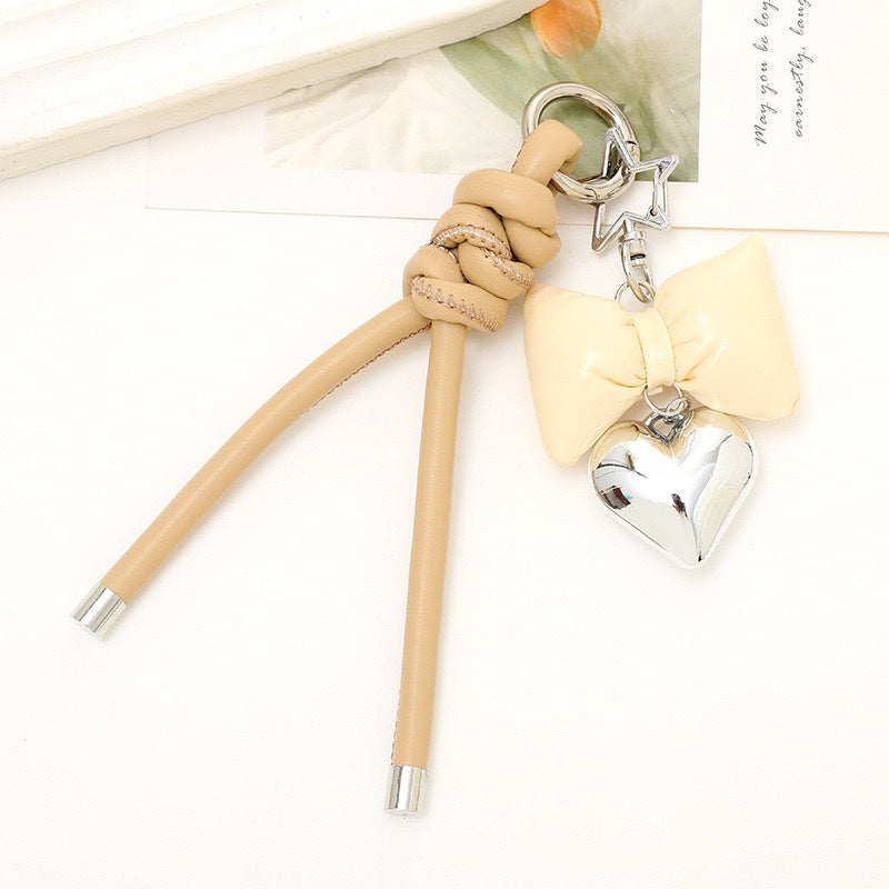 Fashionable Bow and Heart Keychain Stornfield