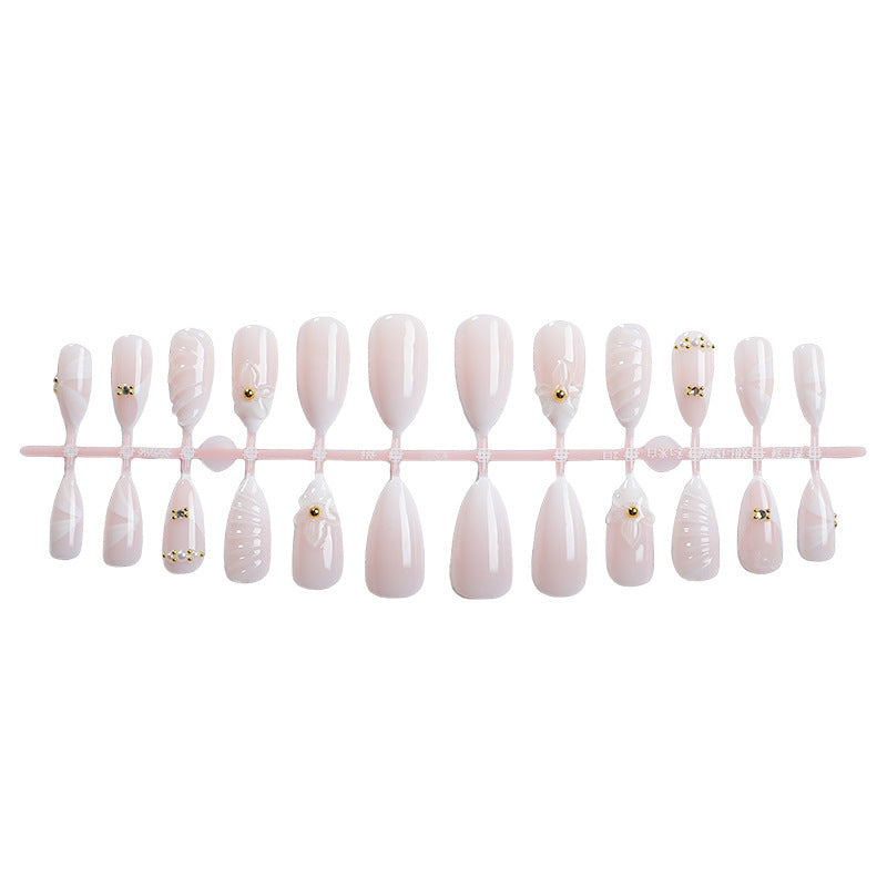Acrylic nail set with luxurious and stylish decorations Stornfield
