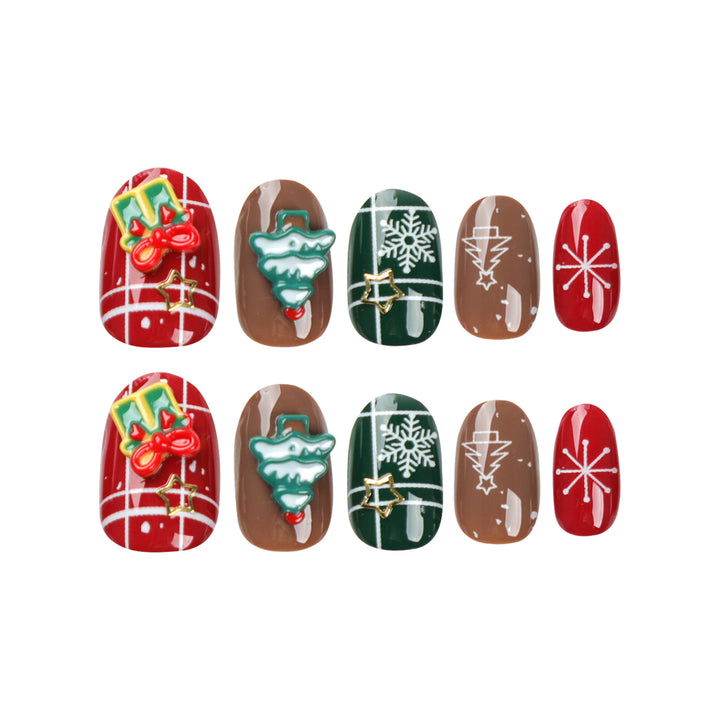 Artistic Christmas nail art with festive design Stornfield