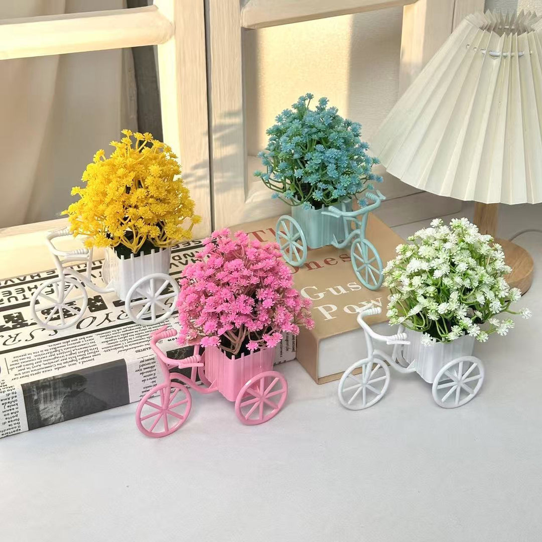 Decorative Bicycle-Shaped Plant Holder for Home Decor