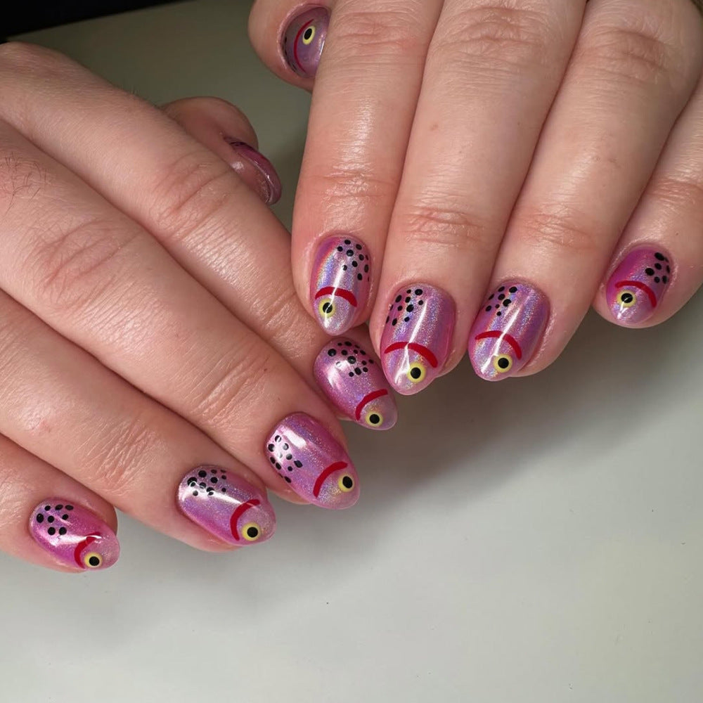 Creative Fish-Themed Press-On Nails Stornfield