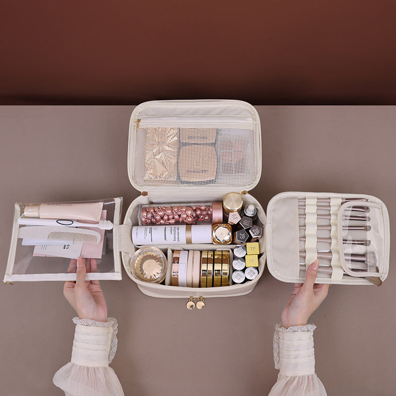 Cosmetic Organizer With Multiple Compartments And Practical Viewing Window Stornfield