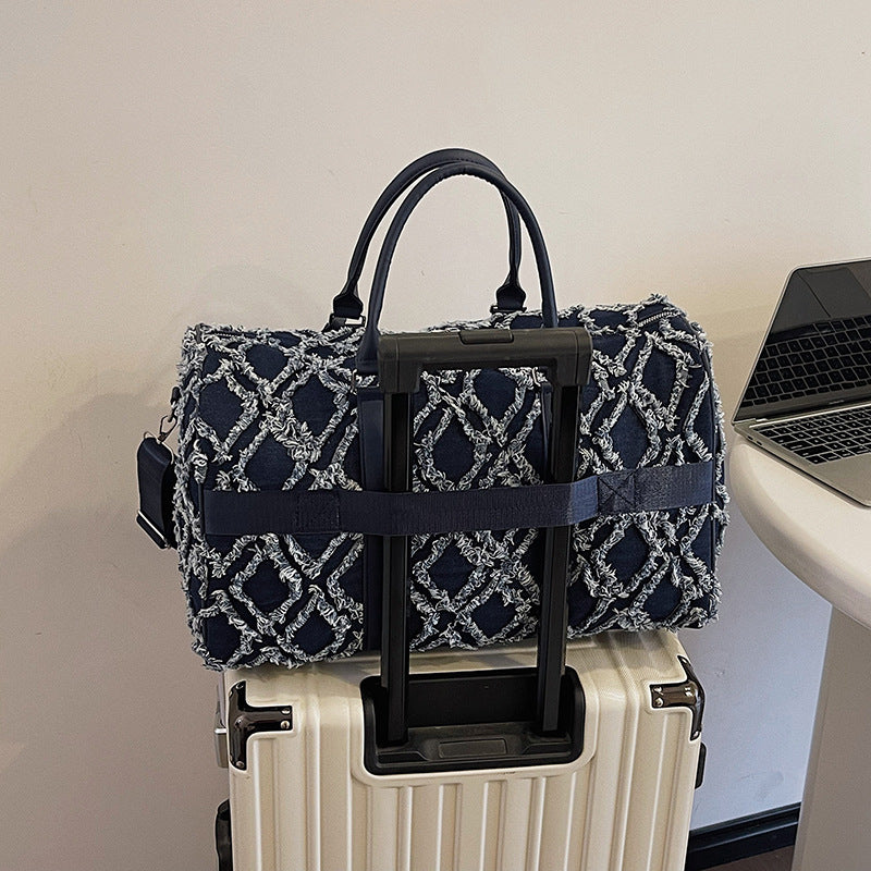 Textured Pattern Travel Duffle Bag Stornfield