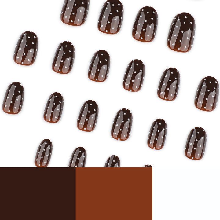 Elegant and modern nail art with polka dots Stornfield