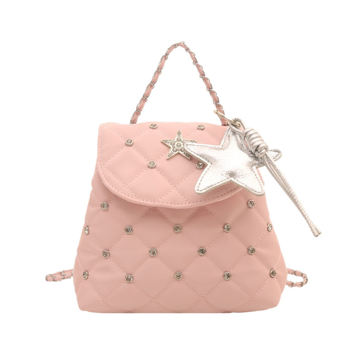 Quilted Star Detail Mini Backpack
