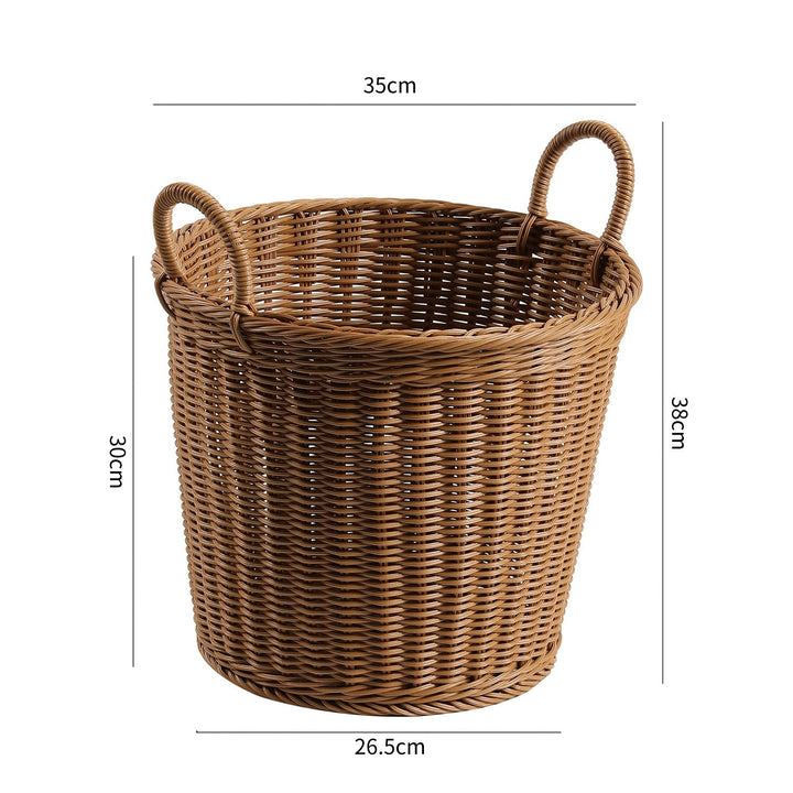Handwoven Decorative Storage Basket with Ergonomic Handles Stornfield