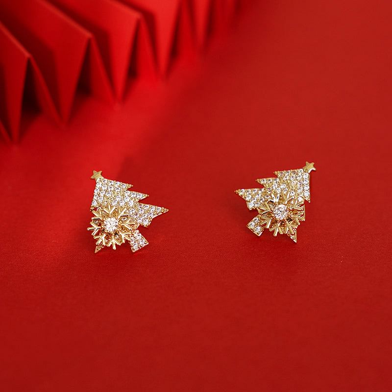 Rotating Christmas Tree Earrings | Stornfield