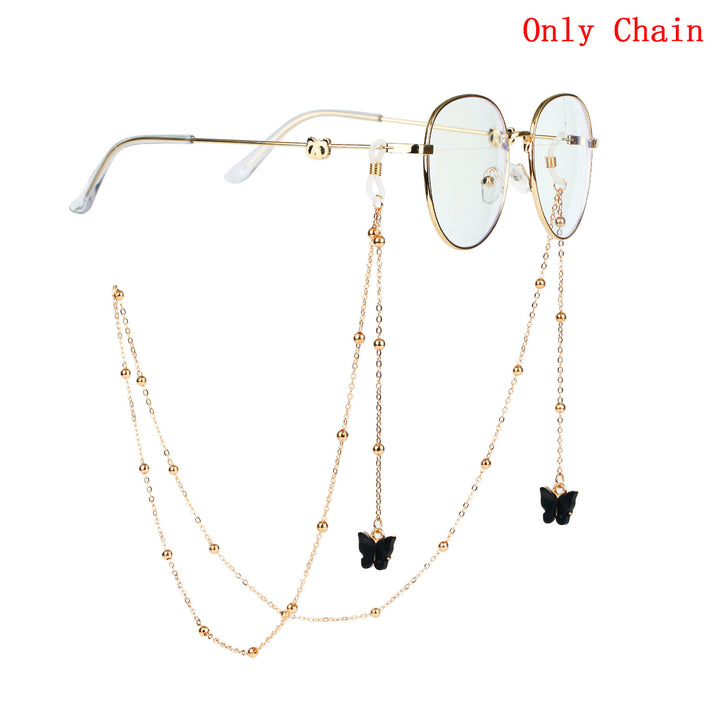 Glasses chain with butterfly pendants Stornfield