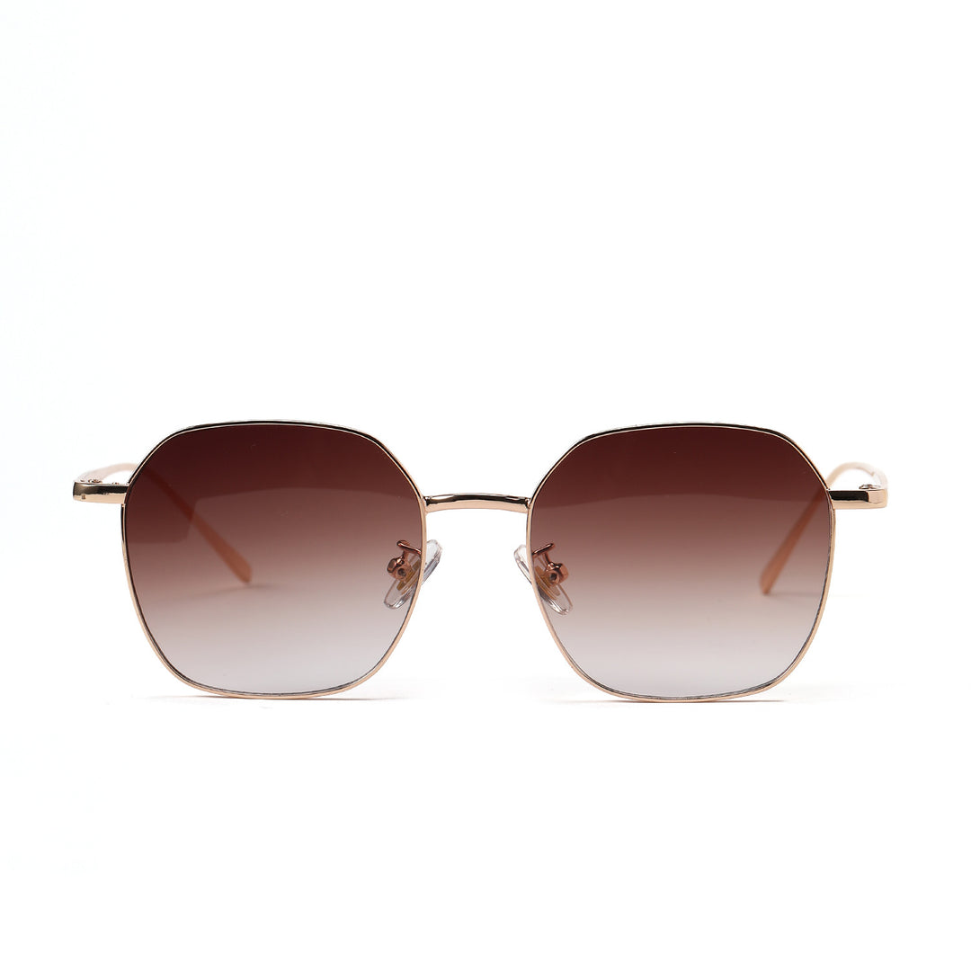 Women geometric sunglasses with modern metal frame Stornfield