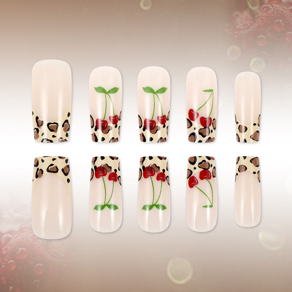 Artistic Leopard Print Press-On Nails Stornfield