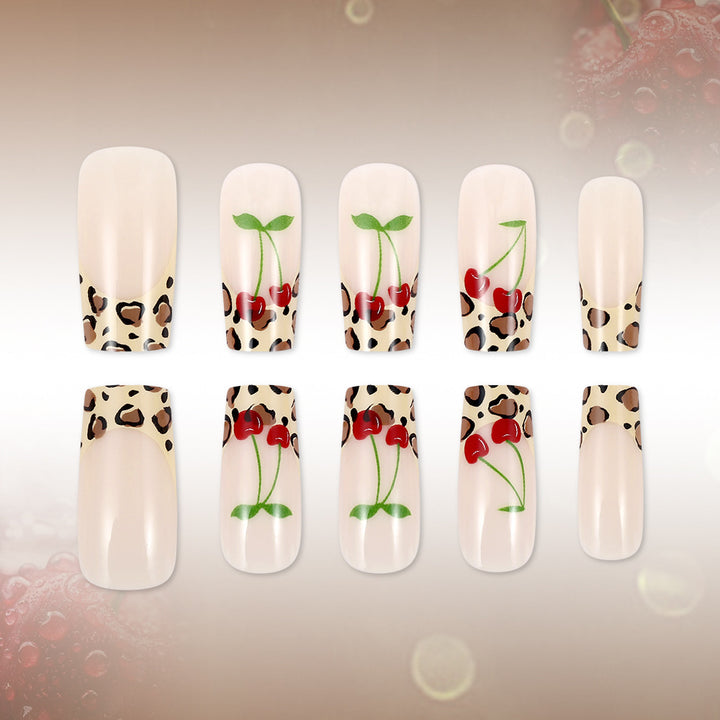 Artistic Leopard Print Press-On Nails Stornfield
