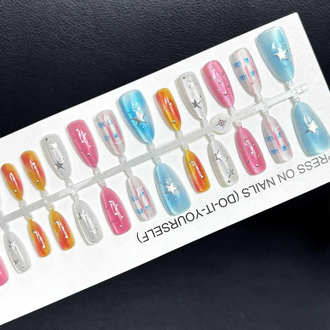 Starry Themed Press-On Nail Set Stornfield