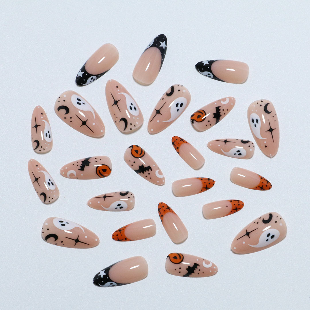 Artistic Halloween-Themed Press-On Nail Set Stornfield 1789805113
