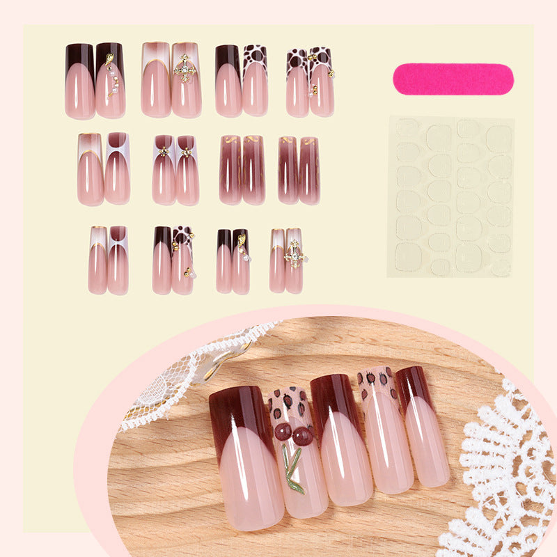 Elegant Decorative Press-On Nail Set Stornfield