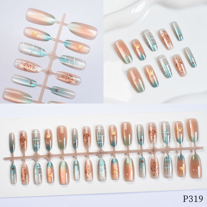 Artistic Decorative Press-On Nail Set Stornfield