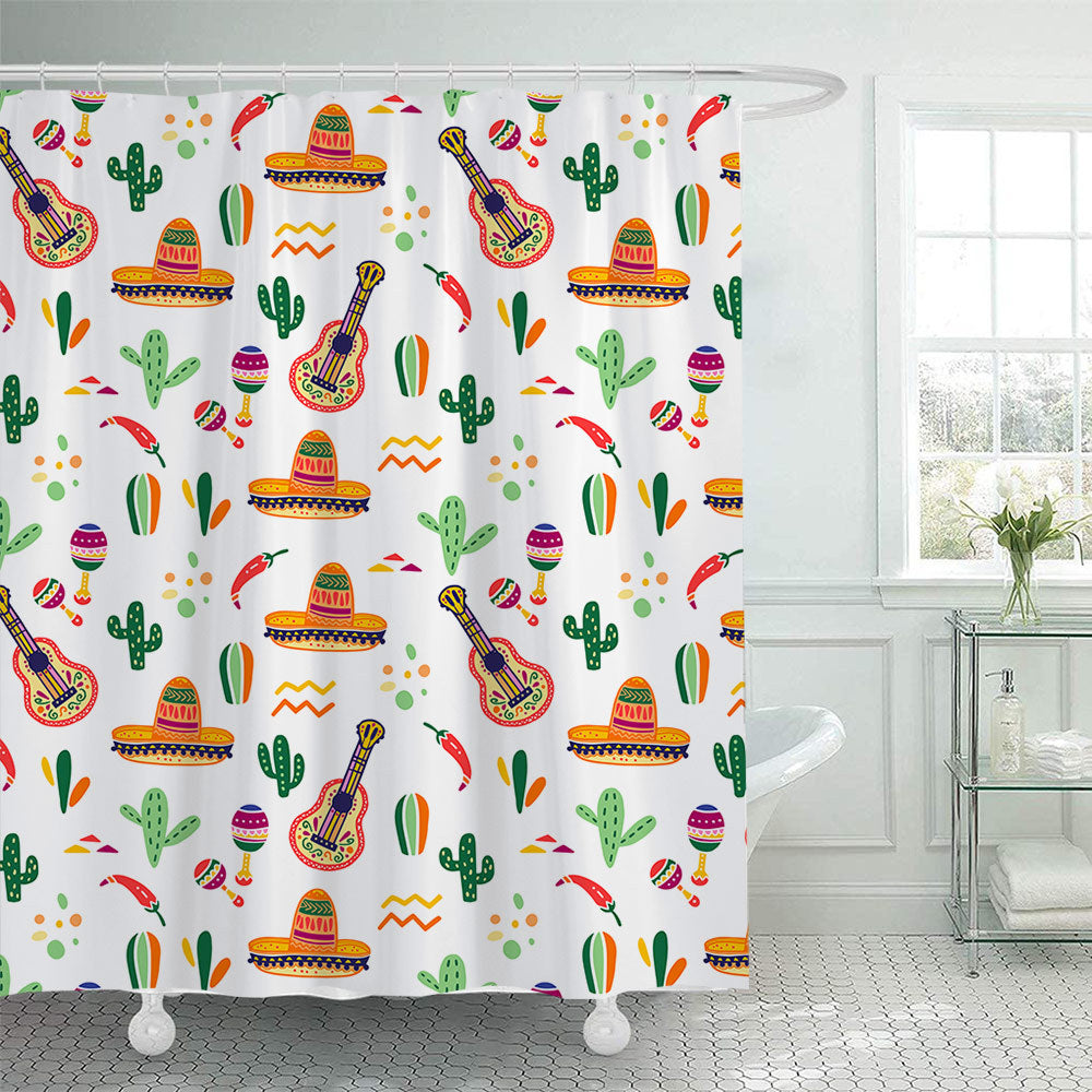 Coffee-Themed Shower Curtain Stornfield