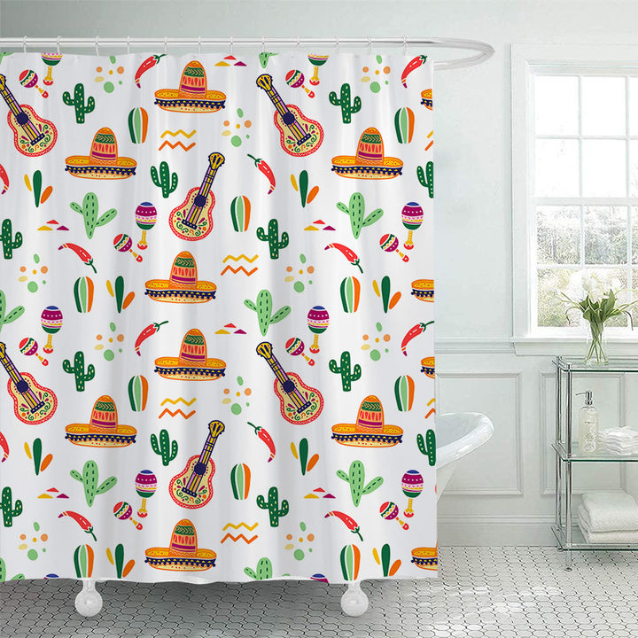 Coffee-Themed Shower Curtain Stornfield