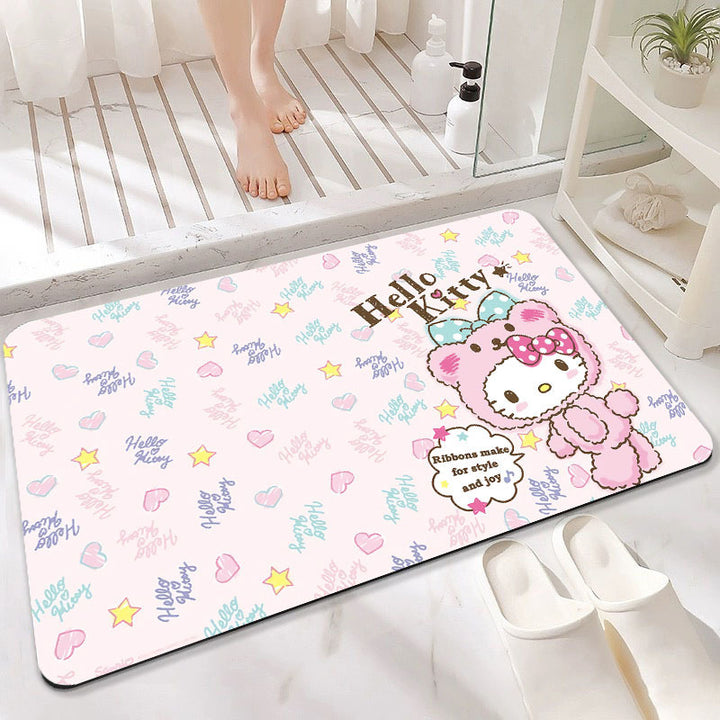 Cute Cartoon-Themed Absorbent Bath Mat