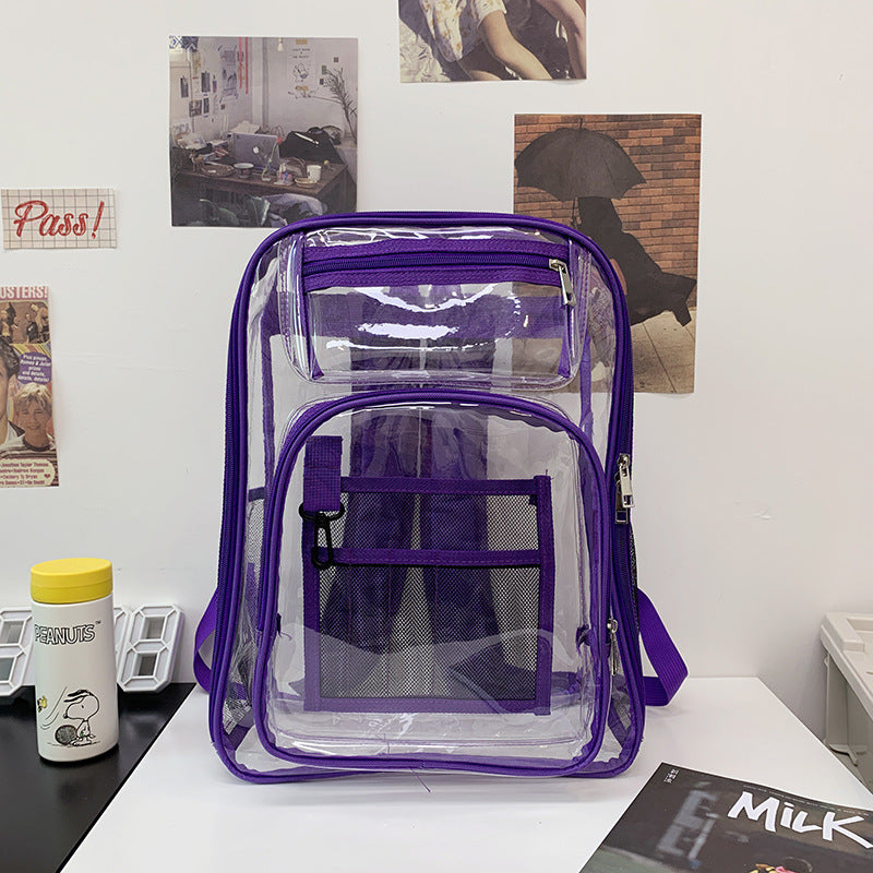Transparent Multi-Pocket Clear School Backpack Stornfield