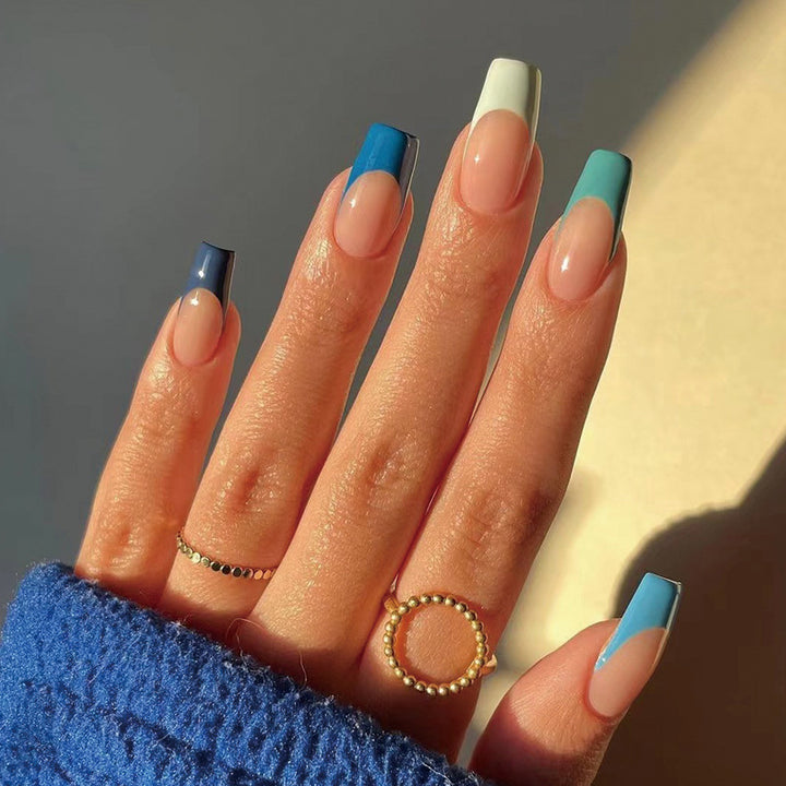 Artful Nail Extensions with Precise Gradient and Elegant Accents Stornfield