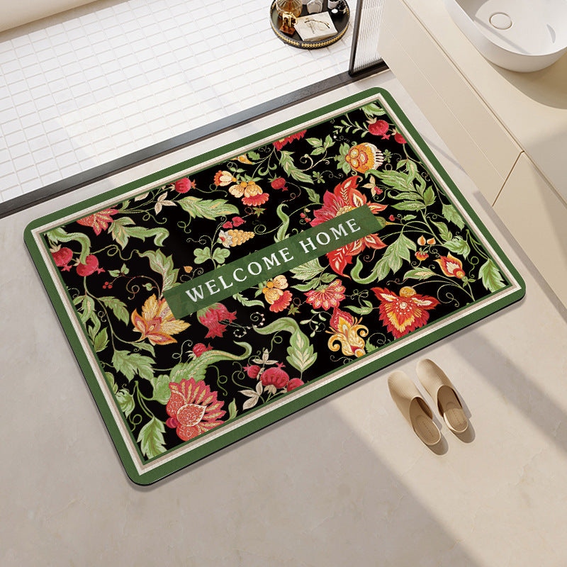 Stylish Citrus-Themed Bath Mat Stornfield