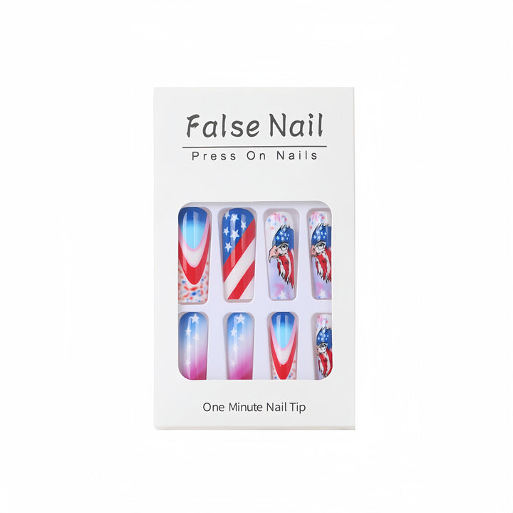 Patriotic design artificial nails Stornfield