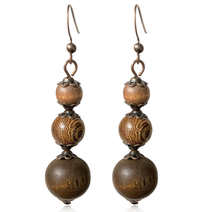 Handcrafted Wooden Drop Earrings Stornfield
