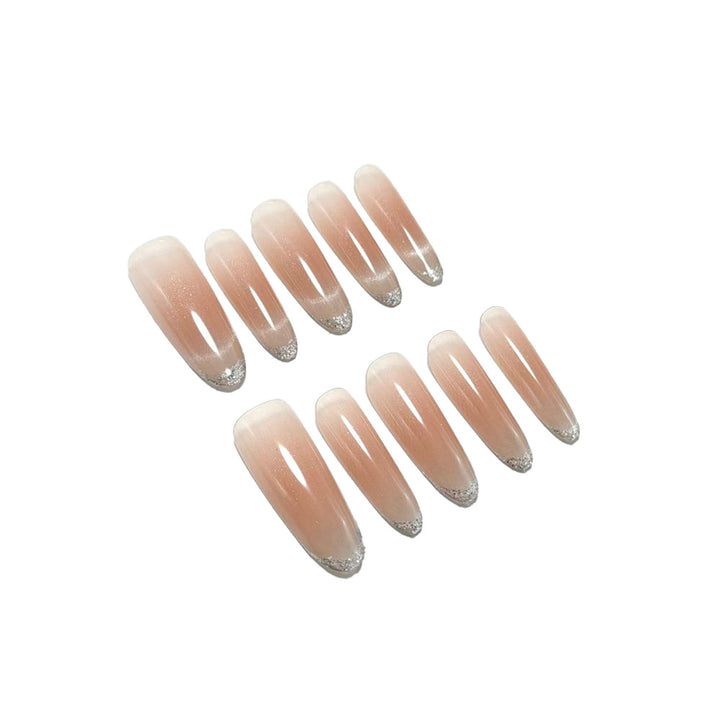 Artificial nails in elegant French manicure design Stornfield