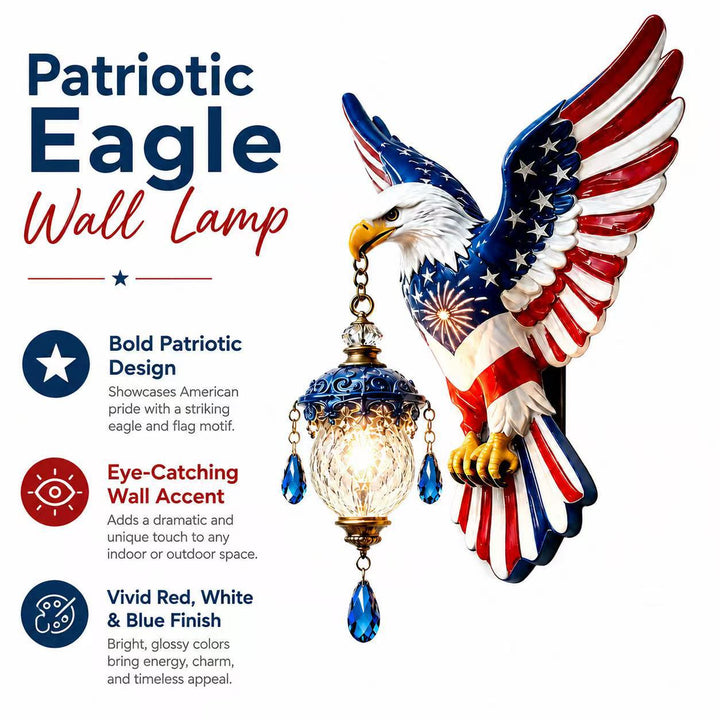 Decorative wall lamp in eagle design Stornfield