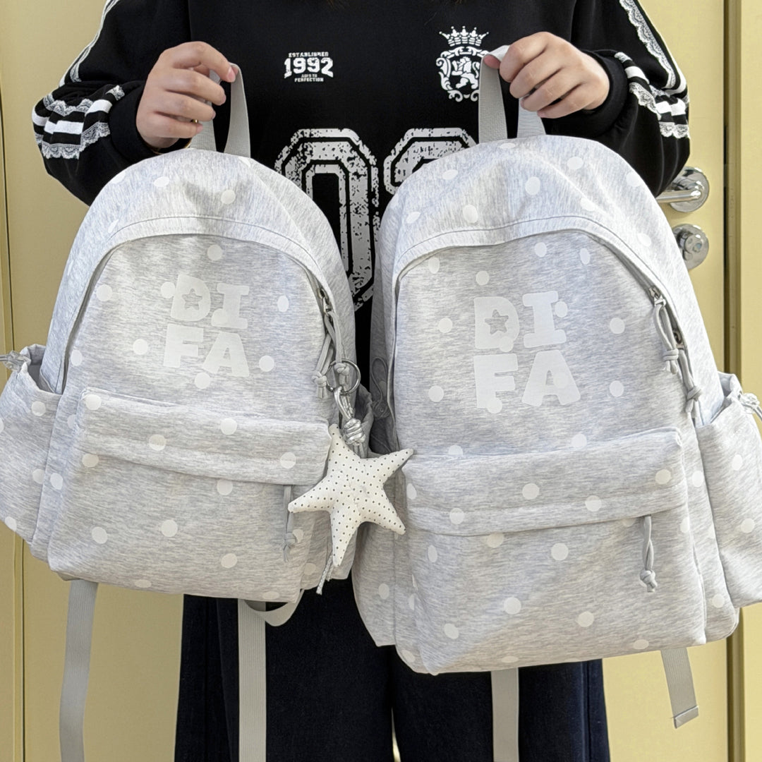 Stylish Star-Print School Backpack Stornfield
