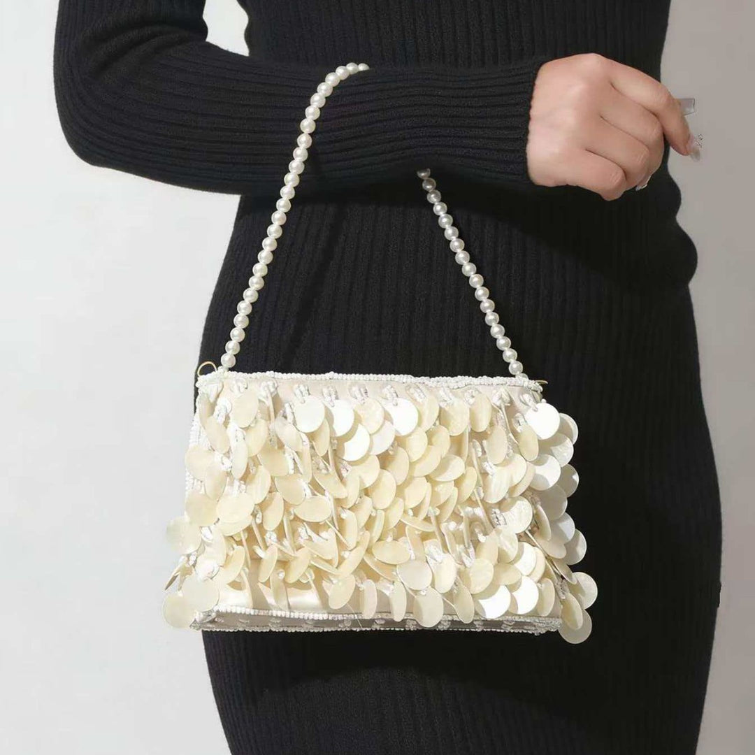 Decorative Shell Fringe Handbag