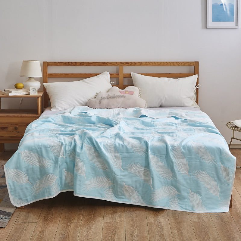 Women Elegant Blanket with Subtle Leaf Pattern Stornfield