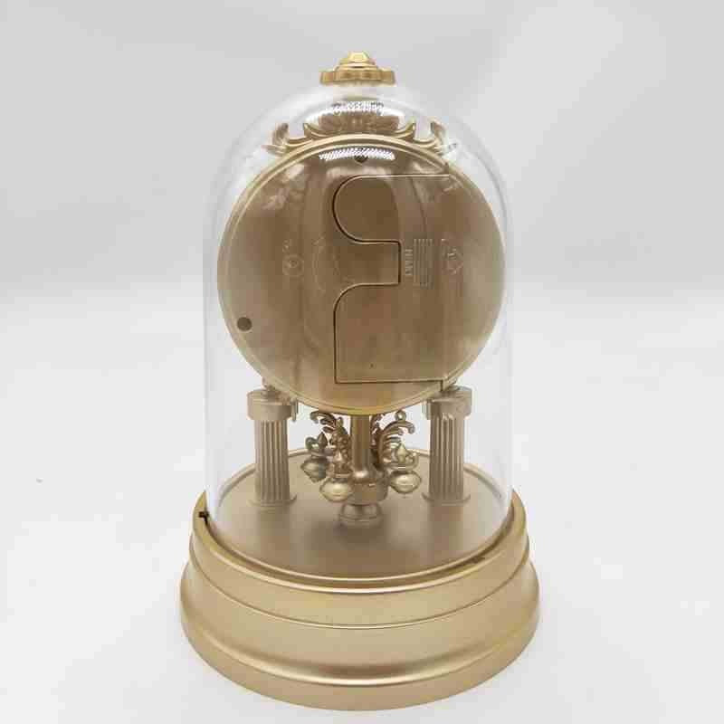 Classic table clock in elegant glass case Stornfield