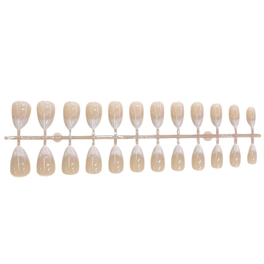 Natural French Tip Press-On Nail Set Stornfield