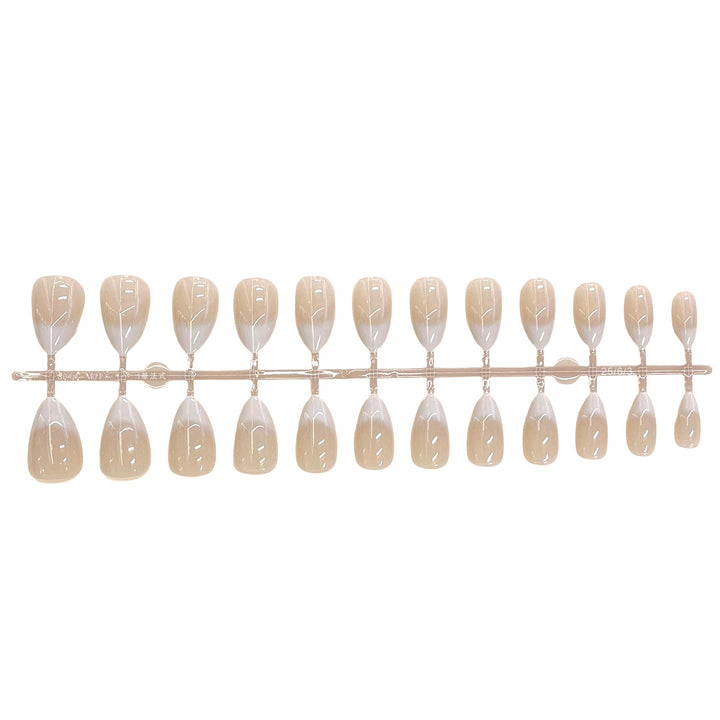 Natural French Tip Press-On Nail Set Stornfield