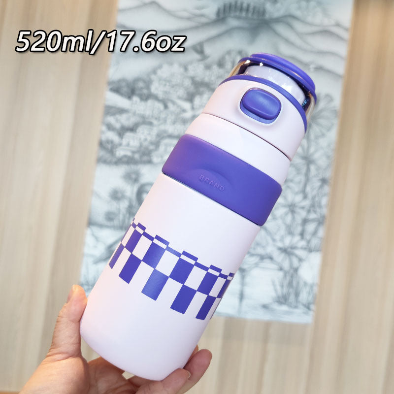 Women's BPA-free water bottle with innovative safety closure Stornfield
