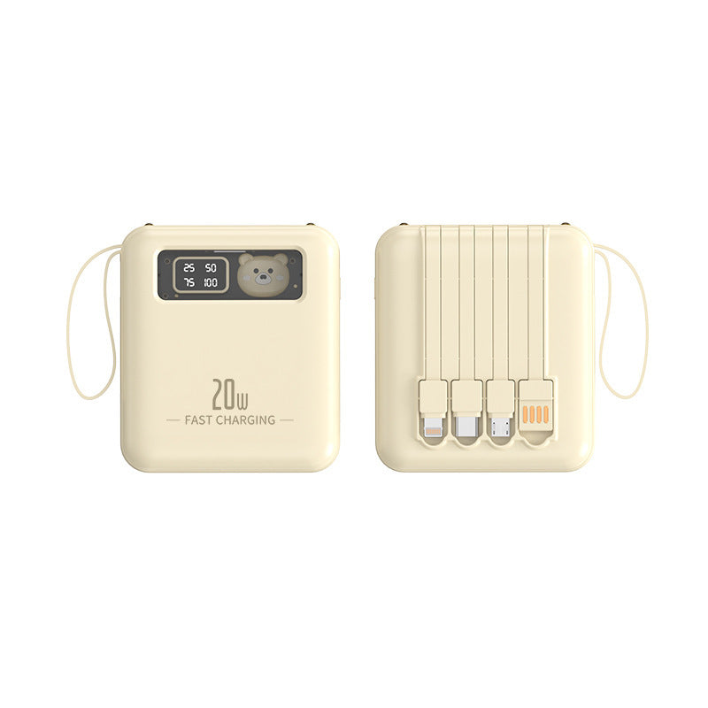 Portable power bank with integrated LED display and multifunctional charging ports Stornfield
