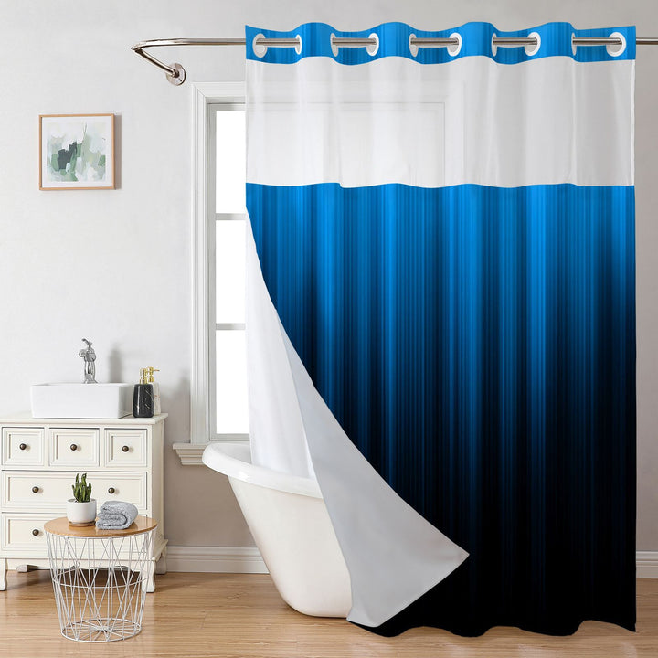 Modern Gradient Shower Curtain Stornfield