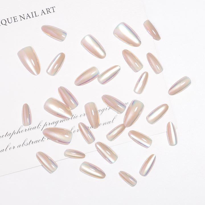 Iridescent Glossy Press-On Nail Set Stornfield