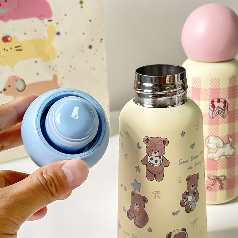 Women's Insulated Bottle with Cute Bear Design Stornfield