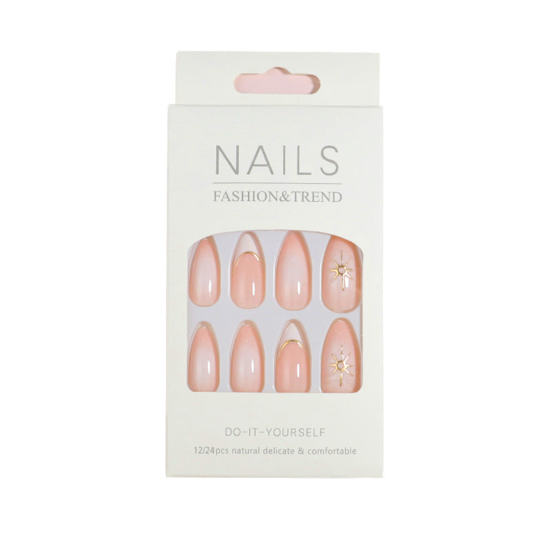 Premium Press-On Nail Set with Decorative Accents Stornfield