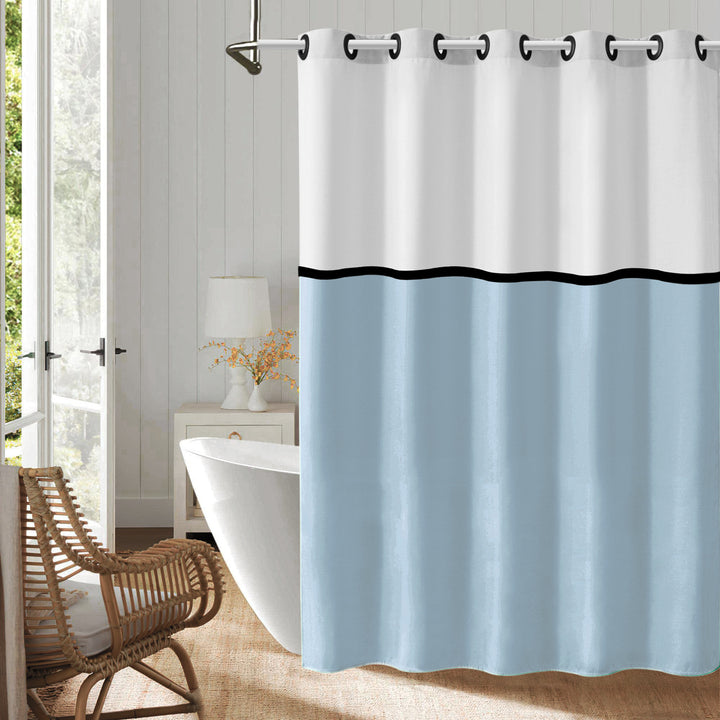 Modern Geometric Design Shower Curtain Stornfield