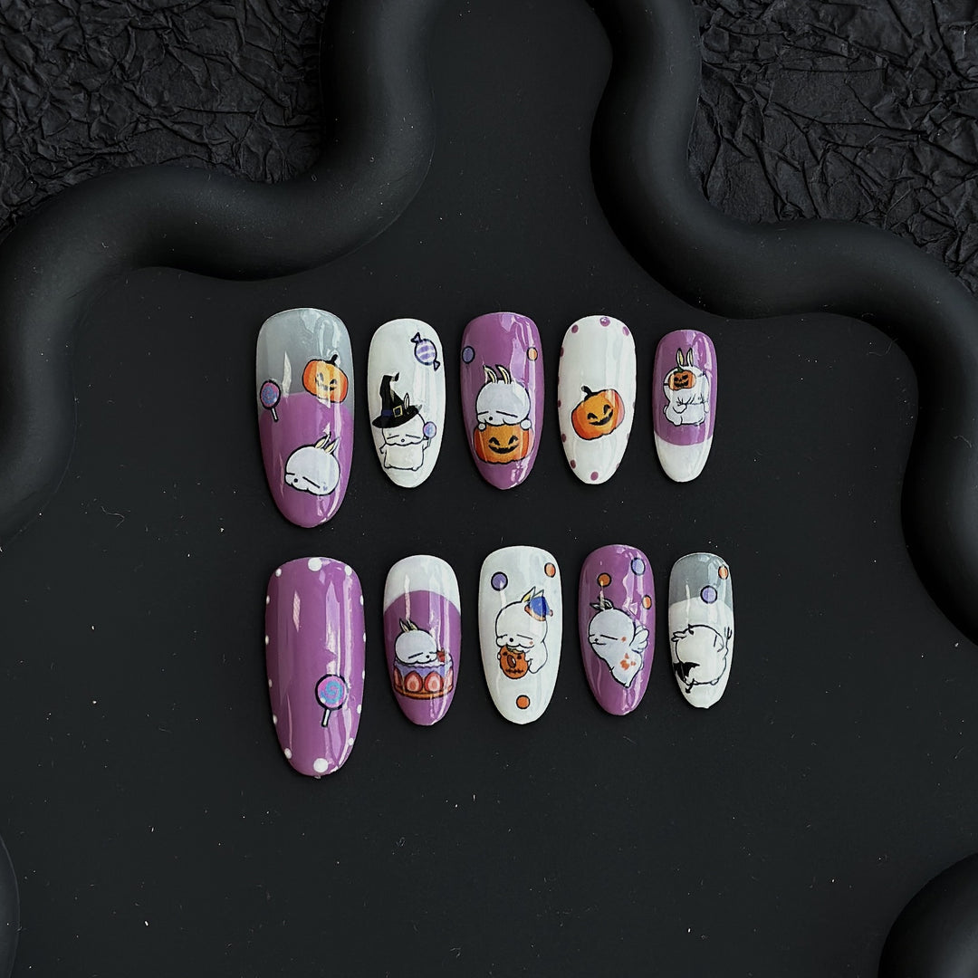 Thematic Decorative Press-On Nail Art Set  1791774155