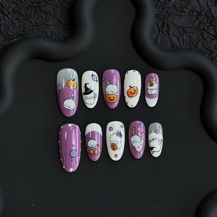 Thematic Decorative Press-On Nail Art Set  1791774155
