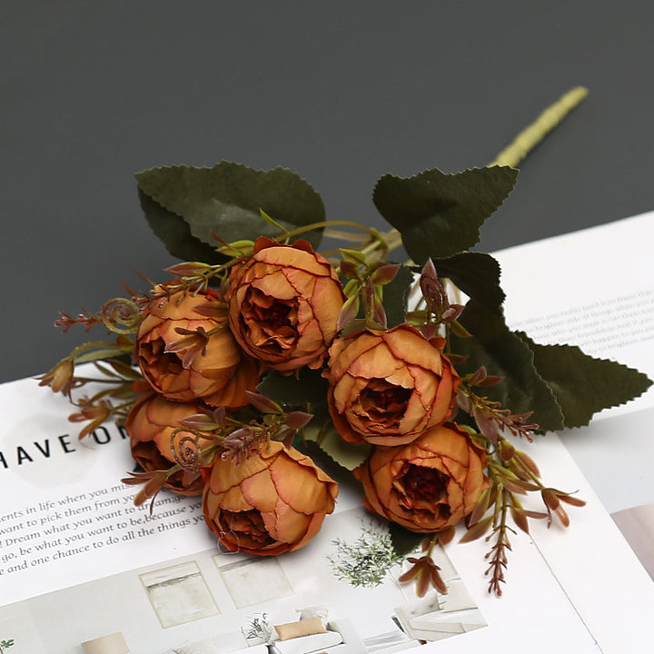 Decorative Faux Peony Bouquet for Home Display