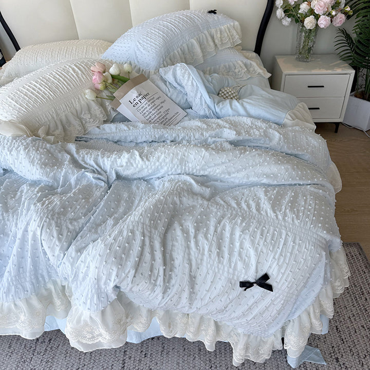 Ruffled Elegance Quilt Set