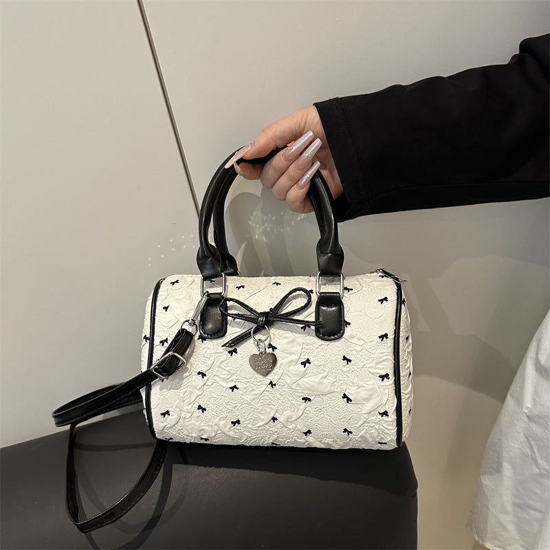 Quilted Bow-Detail Mini Handbag